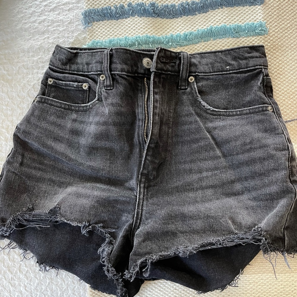 curve love black mom jean shorts
